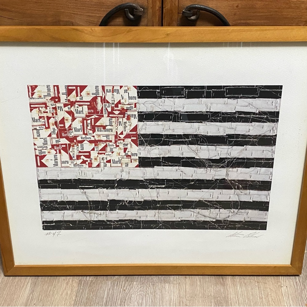 Marlboro Flag by Steve Olson - Fine Art : Cigarette Tobacco Art # & Signed